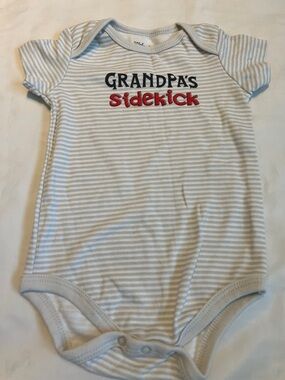 “Bundle 10/$13” kidgets 6-9m grandpas Sidekick Striped Baby girl boy Bodysuit